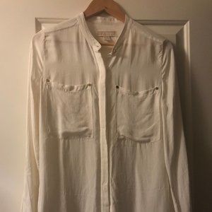 MICHAEL Michael Kors White Silk Blouse